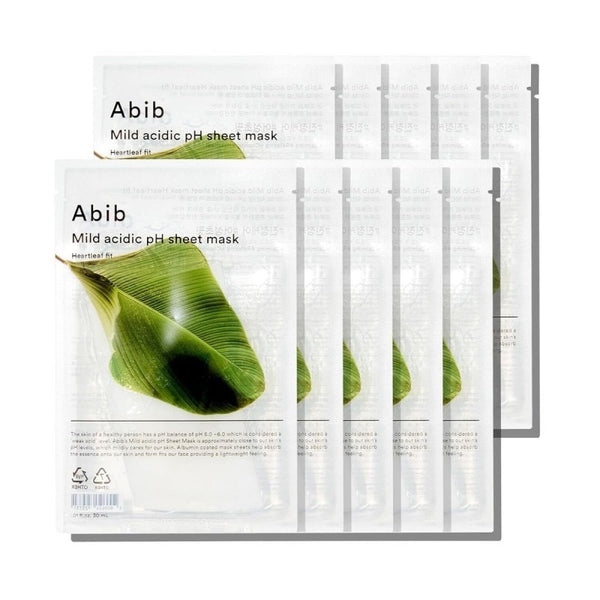 Abib 弱酸性魚腥草面膜 Abib Mild Acidic pH Sheet Mask Heartleaf Fit 10pcs