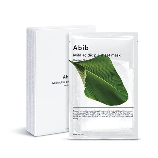 Abib 弱酸性魚腥草面膜 Abib Mild Acidic pH Sheet Mask Heartleaf Fit 10pcs