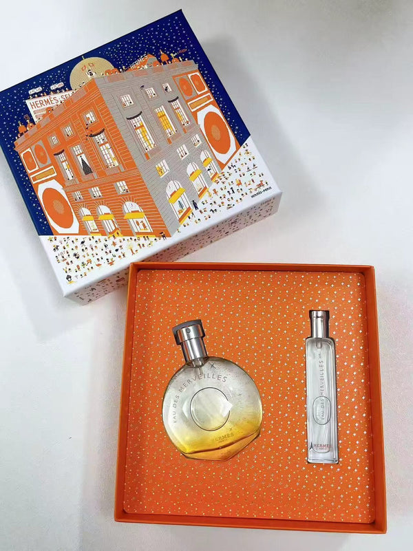 愛馬仕橘彩星光（Eau des Merveilles）淡香水兩件套裝 淡香水 50ml + 旅行裝 15ml