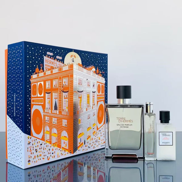 愛馬仕大地馥郁香根草（Terre d'Hermès Eau Intense Vétiver）三件套裝