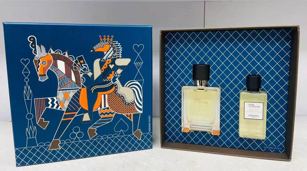愛馬仕大地淡香兩件禮盒套裝（淡香水 50ml + 沐浴露 40ml）Hermès Terre d'Hermès Eau de Toilette Gift Set