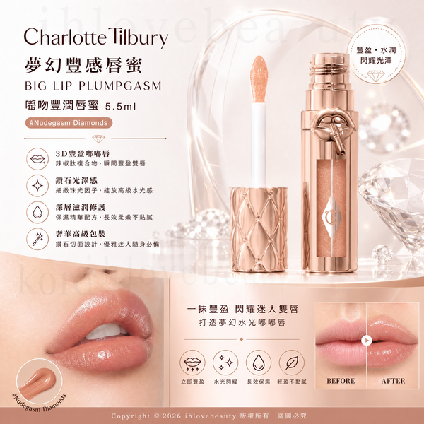 Charlotte Tilbury 夢幻豐感唇蜜 Big Lip Plumpgasm 嘭吻豐潤唇蜜 5.5ml