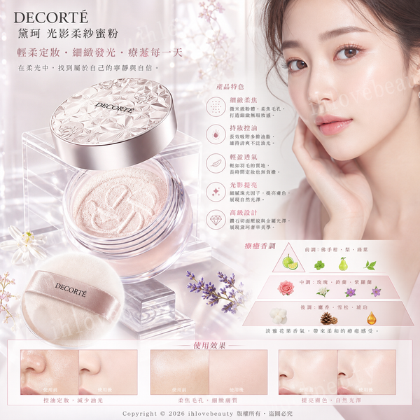 黛珂新款散粉（心悅容光絲柔蜜粉）20g DECORTÉ Loose Powder #00 #01 #04 #05 #06