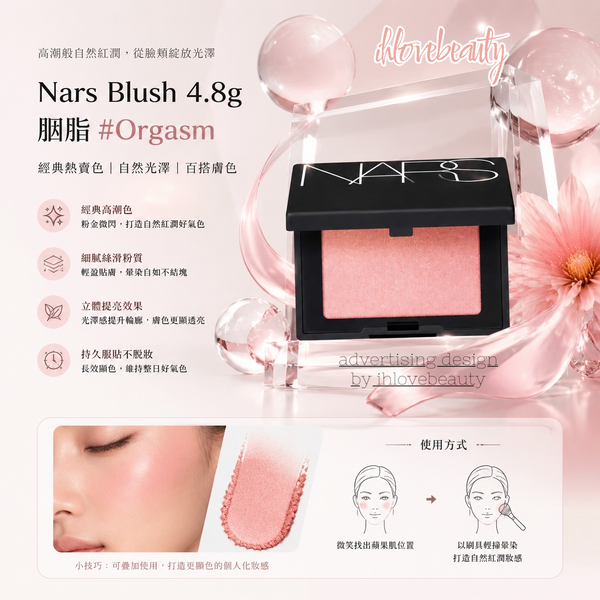 Nars Blush 4.8g 胭脂 #Behave #Impassioned #Sex Appeal #Deep Throat