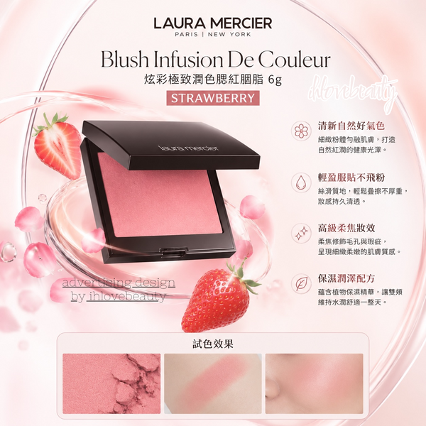 Laura Mercier Blush Infusion 6g Strawberry Color Infusion Blush