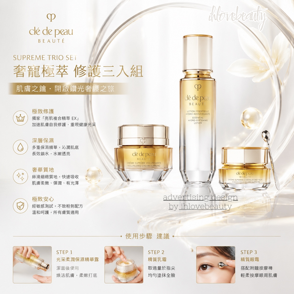 Clé de Peau Beauté 肌膚之鑰 塑妍逆引鑽光套裝 Supreme Trio Set