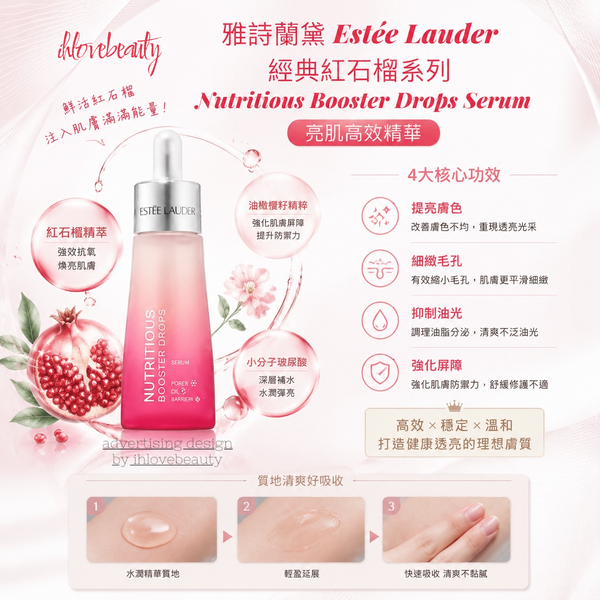 雅詩蘭黛 Estée Lauder 紅石榴系列 Nutritious 亮肌高效精華Nutritious Booster Drops Serum 35ml
