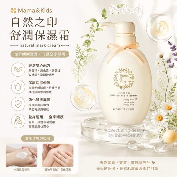 Mama & Kids Natural Mark Cream 防妊娠紋滋潤乳霜