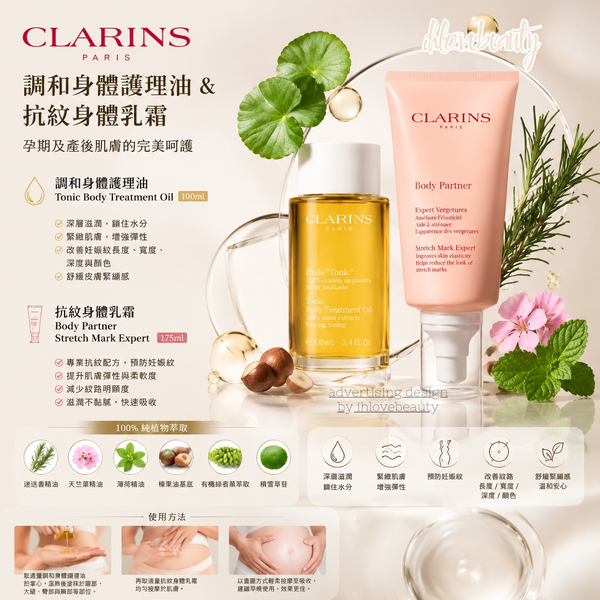 CLARINS嬌韻詩 美麗孕期護理套組 Beautiful Pregnancy Ritual