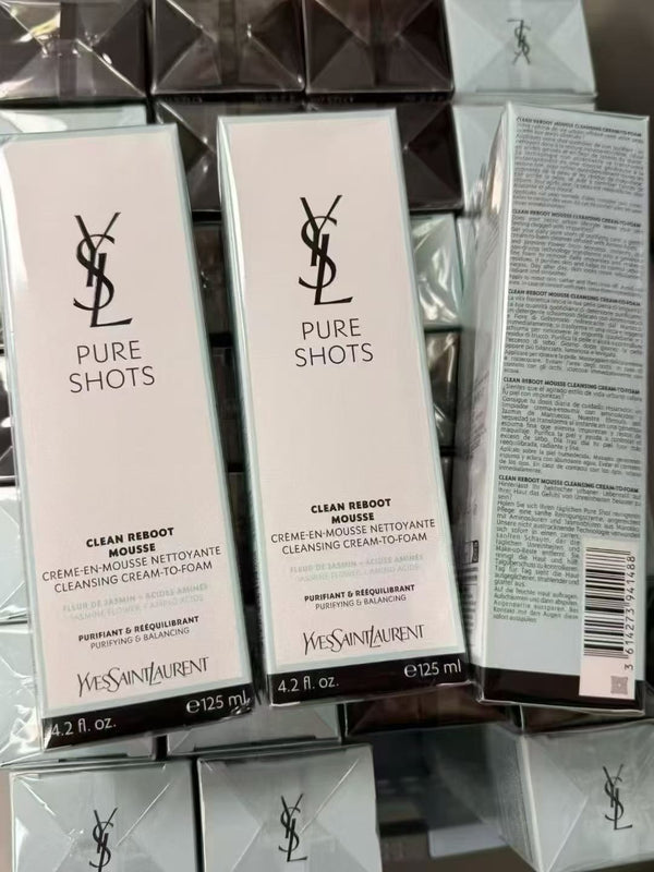 YSL Pure Shots Clean Reboot Cleansing Cream-to-Foam 125ml 極效活萃潔顏慕斯