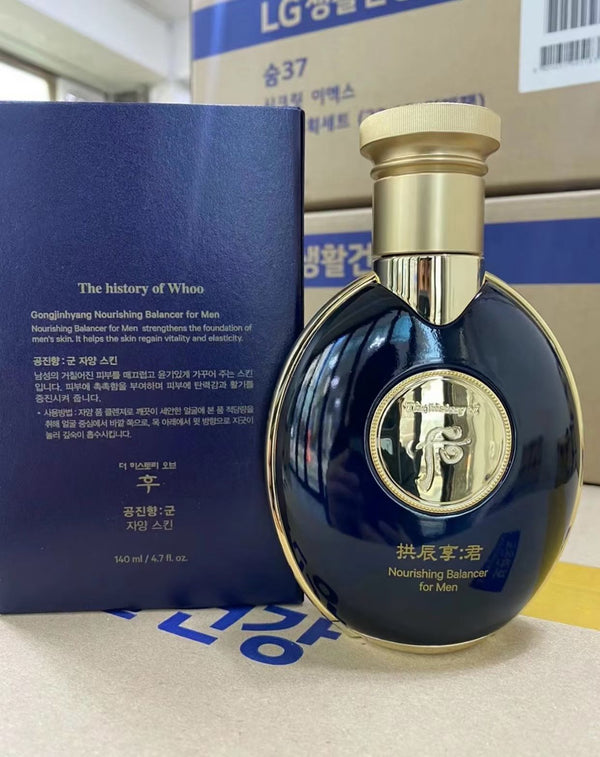 韓國頂級宮廷護膚品牌 The history of Whoo 后 拱辰享：君 男士滋養平衡水Nourishing Balancer for Men 140ml