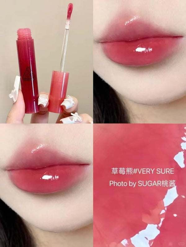 韓國品牌 3CE 的Drop Glow Gel 水光啫喱唇蜜 小蜜勺唇釉） #VERY SURE