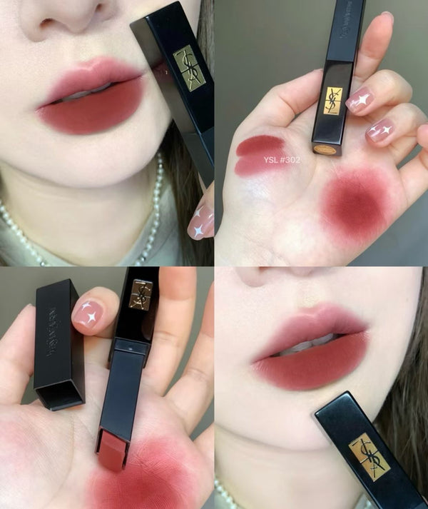 YSL 聖羅蘭 絕色輕霧唇膏 小黑條 奢華緞面絨霧唇膏