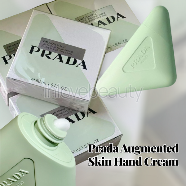 Prada 三角護手霜 鳶尾花香味 #Prada 顛覆綠三角標誌 #概念傳達得淋漓盡致 #視覺上打破秩序