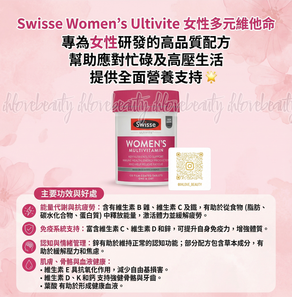 Swisse Women's Multivitamin 女性多元維他命