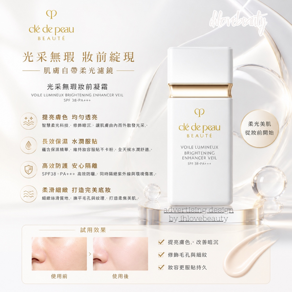 Clé de Peau Beauté肌膚之鑰的光透白妝前修飾乳液（白管）SPF38 PA+++
